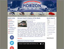 Tablet Screenshot of horizoncoach.com